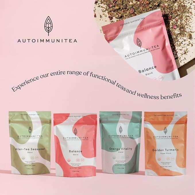 AutoimmuniTea – AIP Thyroid Support and Hormone Balance Tea for Women, Autoimmune Protocol Caffeine Free Eleuthero Tulsi, Spearmint, Licorice Tea Bags - Bloomnest