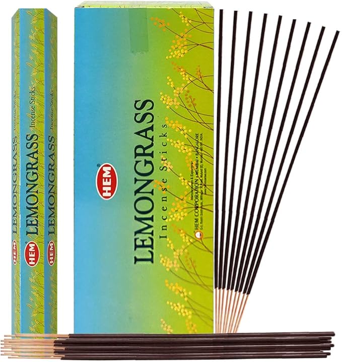 Lemongrass Incense Sticks and Incense Stick Holder Bundle Insence Insense Hem Incense Sticks TRUMIRI