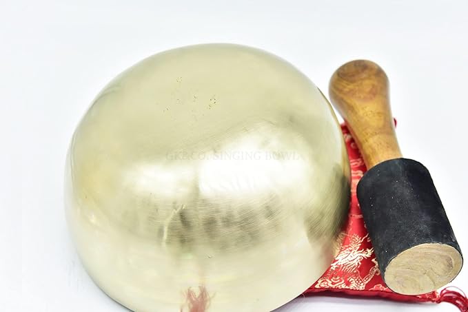 7.5" Tibetan Singing Bowl ~ Handmade ~ Superb Chakra Bowl for Meditation, Yoga,Healing, Mindfulness, Relaxation ~ Cushion & Mallet Included - Bloomnest