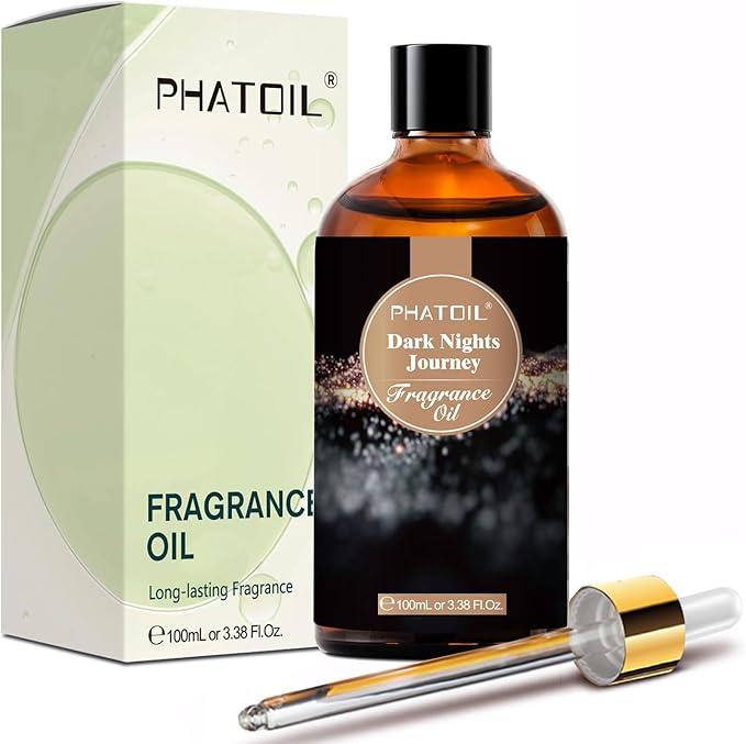 PHATOIL Dark Nights Journey Fragrance Oils for Aromatherapy, 3.38FL.OZ Diffuser Oils for Home, Perfect for Aromatherapy, Humidifiers, Yoga, DIY Candle and Soap Making - 100ml - Bloomnest
