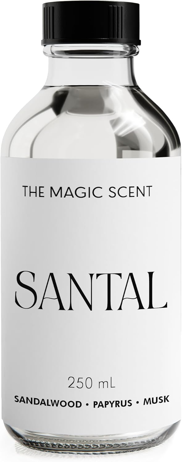 The Magic Scent Santal Fragrance Oil - Diffuser Oil Scent - Santal Aroma Diffuser Oils - Luxury Scents for Home - Sandalwood Oil - 8.5 fl oz, 250 mL