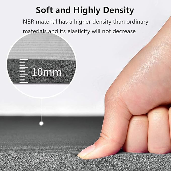 LFS Yoga Mat 72.8" x 31.5" x 2/5 inch Thick With Strap and Bag, Extra Wide Workout Mat for Women and Men, Non Slip Exercise Mat for Home Outdoor Yoga, Pilates, Stretching, Floor & Fitness Workouts - Bloomnest