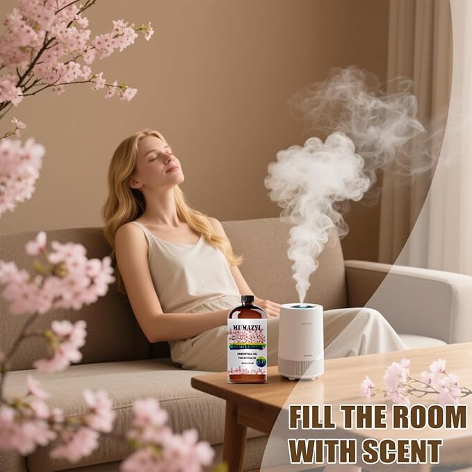 Cherry Blossom Essential Oil, Cherry Blossom Oil 16 Fl Oz 480ML for Diffuser Humidifier Yoga Cleaning DIY Candle Soap Making Essential Oils - Bloomnest
