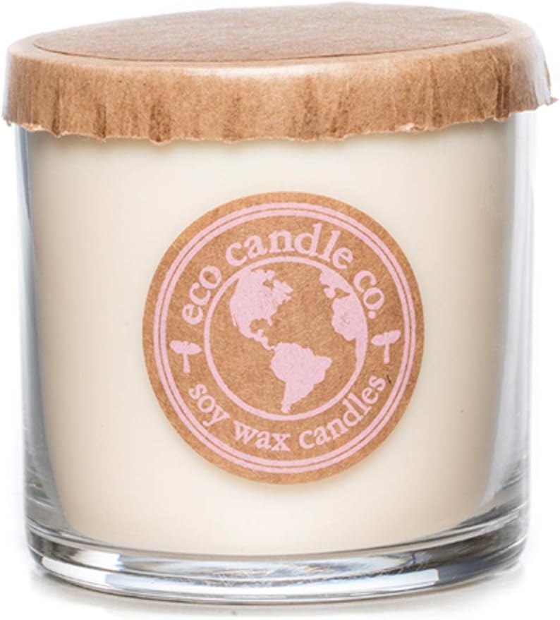 ECO CANDLE CO. Recycled Candle, Cupcake, 6 oz. - Scents of Yellow Cake & Icing - 100% Soy Wax, No Lead, Kraft Paper Label & Lid, Hand Poured, Phthalate Free, Made from Midwest Grown Soybeans - Bloomnest