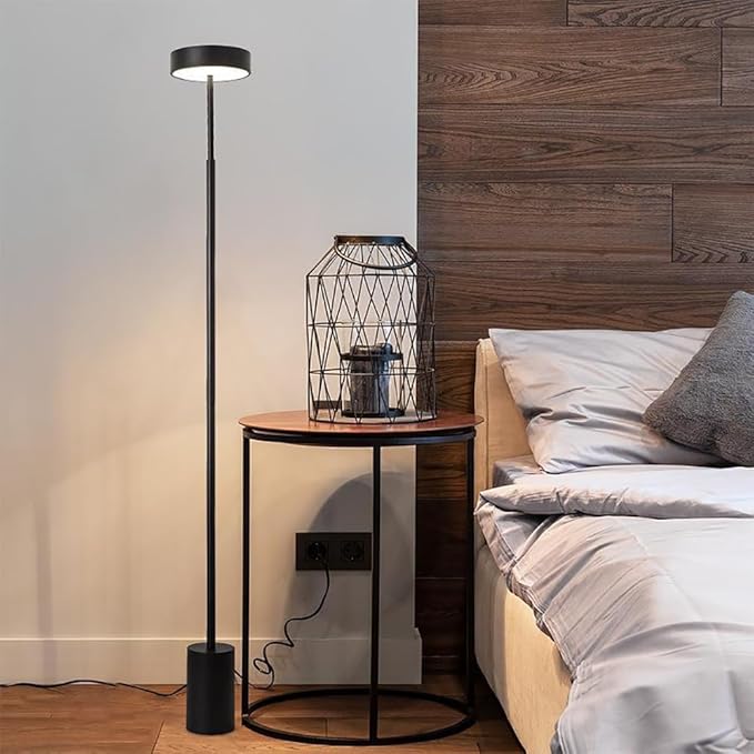 Nordic Floor Lamp Minimalism Modern Family Iiving Room Bedroom Creativity LED Decorative Standing Light (T) - Bloomnest