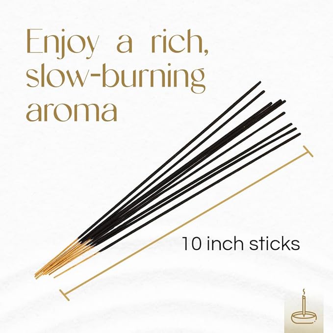 Gonesh - Extra Rich Incense Sticks - Non-Toxic 10” Slow Burn Aromatic Sticks - Black Stinger - 100 Count Gonesh