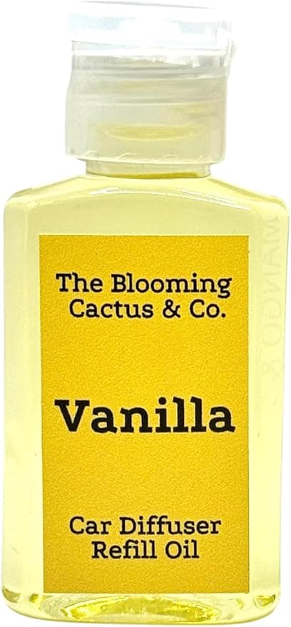 Car Air Freshener Hanging, Essential Oil Diffuser for Cars 1 OZ, Cute Car Accessories, C ar Air Freshener Refill, Long-Lasting Fragrance Refill, Car Diffuser Refill Made in USA | Vanilla - Bloomnest