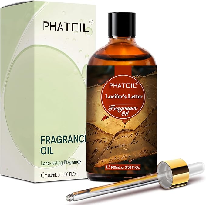 PHATOIL Lucifer's Letter Fragrance Oils for Aromatherapy, 3.38FL.OZ Diffuser Oils for Home, Perfect for Aromatherapy, Humidifiers, Yoga, DIY Candle and Soap Making - 100ml - Bloomnest