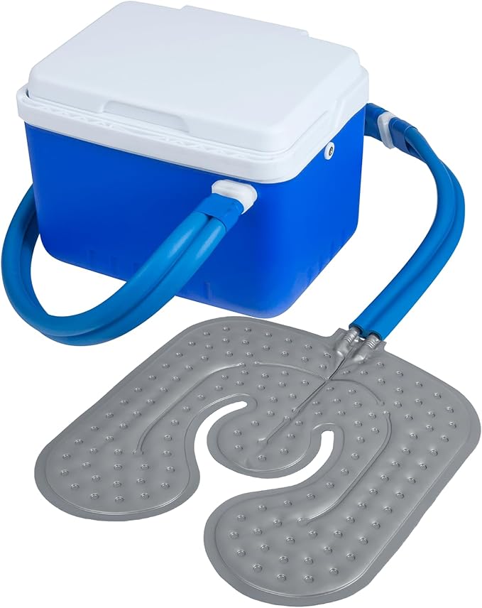 Ice Machine for Knee After Surgery for Post-Surgery Care, Cold Therapy Machine System for Knee and Joint Compression Pad, Strong Joint Compression Pad, Lightweight (6-Quart Cooler) - Bloomnest