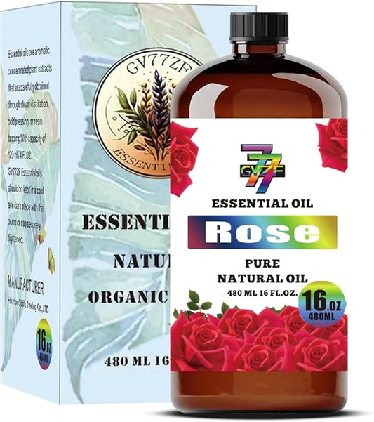 Rose Essential Oil (16 oz/480 ml) — Rose Oils for Aromatherapy, diffusers, humidifiers, Home fragrances, DIY Skin Care, Soap Making, DIY Candle, Yoga, and Meditation - Bloomnest
