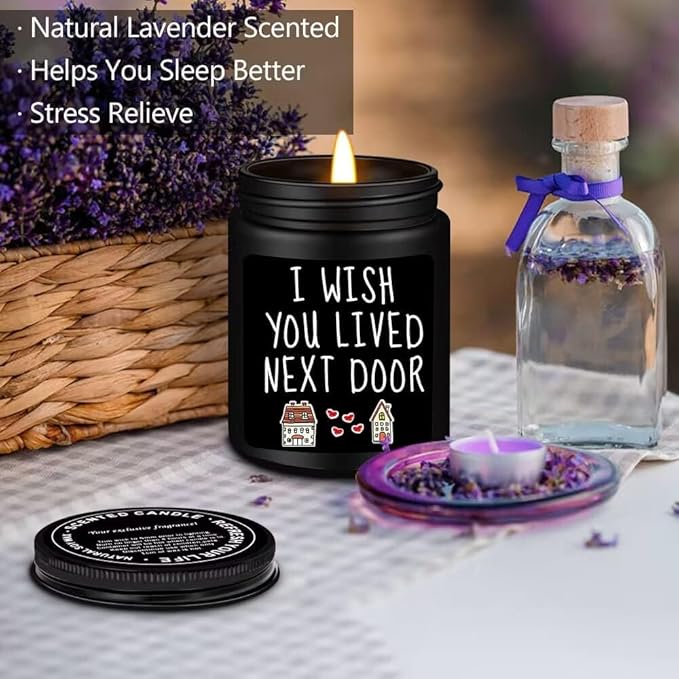 Birthday Unique Men Gifts, I Wish You Lived Next Door Scented Candles, Birthday Gifts for Men - Bloomnest