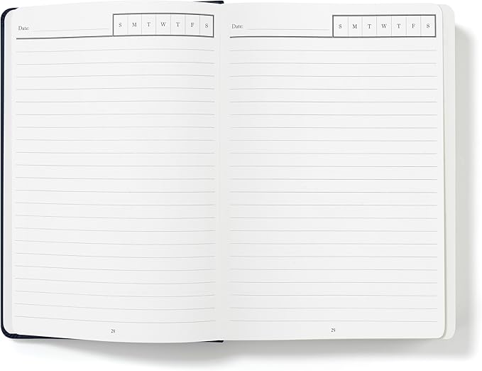 Wykeham's Executive 2026 Undated Daily Journal Planner – Customization Available (Personalized Royal Blue, 8.5"×5.5" - Undated) - Bloomnest