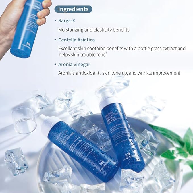 Marine Collagen Revital Peptide Mist 120ml ㅣ Fine Facial Spray for Hydration Soothing Glow ㅣ Daily Moisture Mist with Centella and Peptides - Bloomnest