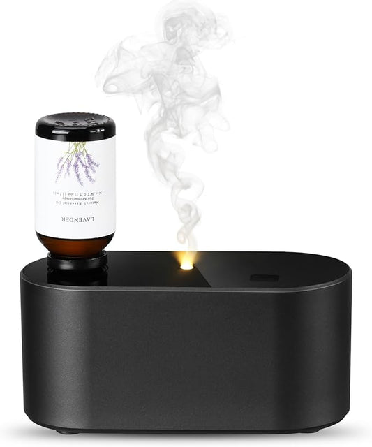 Waterless Diffuser for Home Essential Oil Diffuser, Aromatherapy Diffuser, Portable Scent Diffusers, 3 Mist Modes, Cycle Start for Bedroom, Office Studio 350-700 sq. ft Black - Bloomnest