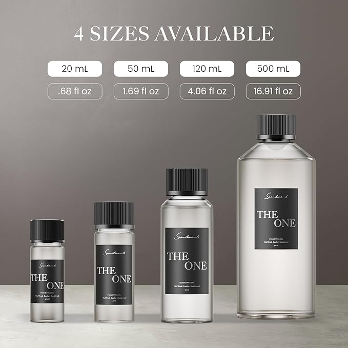 Scentiment Diffuser Oil - The One | Inspired by Luxury Five Star Hotel Lobby Scent | Aromatherapy Fragrance Oil | Notes of Cardamom, Leather, Lemon with Cinnamon & Sandalwood (120ml) - Bloomnest
