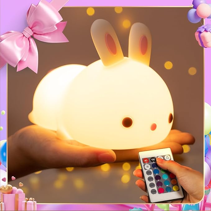 One Fire Cute Night Light, Remote+16 Colors Teen Girl Gifts for Girls, TAP for Fun Teen Girl Stuff Anime Stuff, Cute Things for Girls - Bloomnest