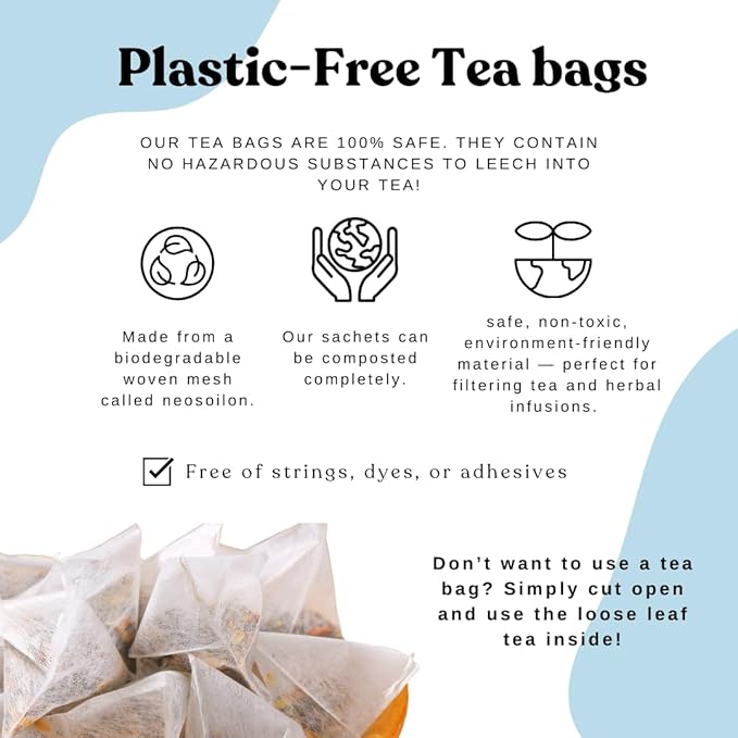 Brain Fog Tea for Herbal Focus & Memory, AIP AutoimmuniTea Protocol Diet Compliant Foods, Whole 30, Paleo Friendly - Nootropics Support Herbs Gingko Biloba, Peppermint, Gotu Kola - Bloomnest