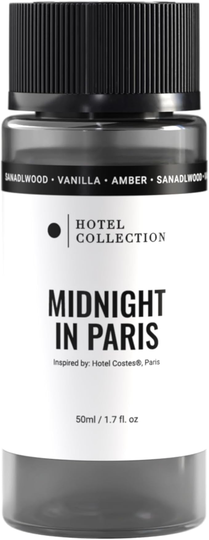 Hotel Collection Diffuser Oil - Midnight in Paris - Aromatherapy Essential Fragrance Oil - Sandalwood, Vanilla, and Amber - 50mL 1.7 Fl oz - Bloomnest