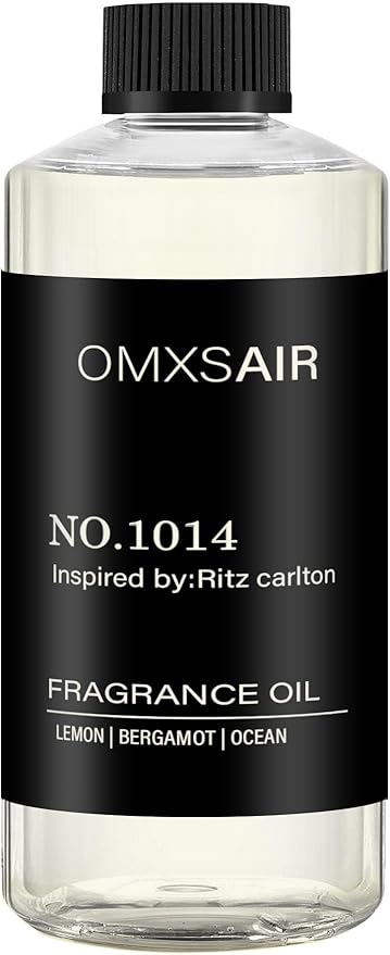 Hotel Diffuser Oil Inspired by Ritz Carlton - 500ml/16.9Fl oz - Essential Oil Diffuser Refill for Home & Spa – Lemon Bergamot Sea Breeze - Suitable for ultrasonic and waterless diffusers - Bloomnest
