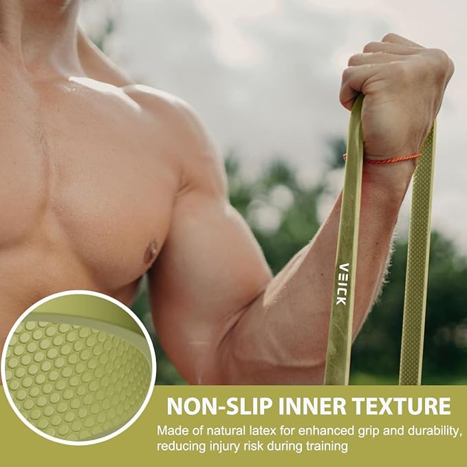 VEICK Resistance Bands for Working Out, Exercise Bands, Workout Bands, Pull Up Assistance Bands, Long Heavy Stretch Bands Set for Men and Women, Power Weight Gym at Home Fitness Equipment - Bloomnest