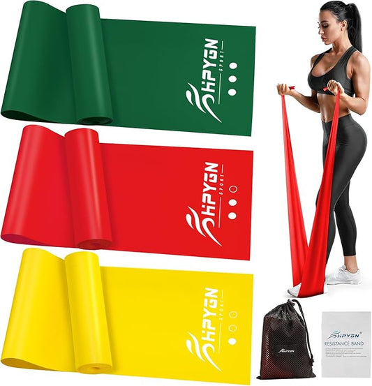 Resistance Bands, Exercise Bands, Physical Therapy Bands for Strength Training, Yoga, Pilates, Stretch Elastic Band with Different Strengths, Workout Bands for Home Gym - Bloomnest