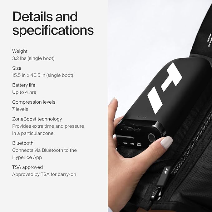 Hyperice Normatec Elite - Standard Size - Cordless Recovery System with Patented Dynamic Compression Massage Technology - FSA or HSA Eligible - Bloomnest