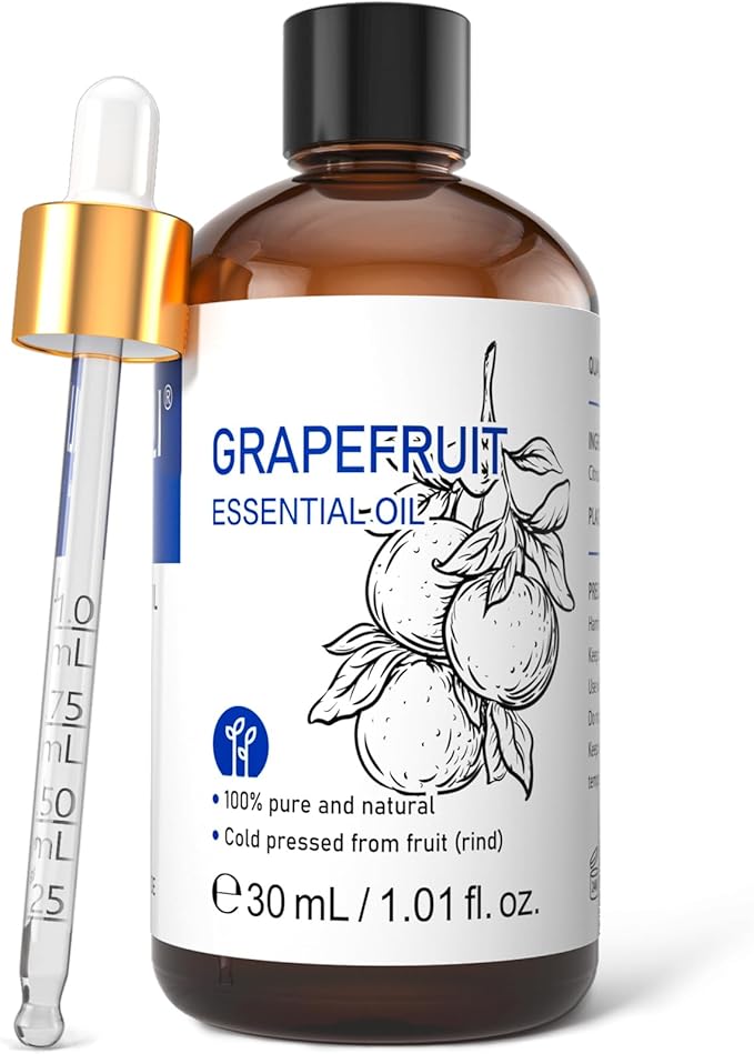 HIQILI 30 ml Grapefruit Essential Oil, for Diffuser, Skin Care,100% Pure and Natural - 1 Fl Oz - Bloomnest