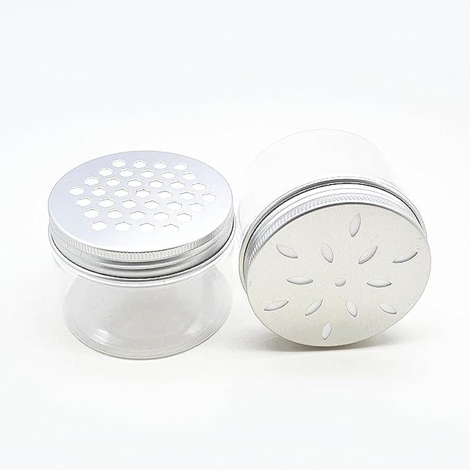 6 pcs 150ml 5 OZ 3 Styles Scented Beads Container Air Freshener Solid Perfume Aroma Diffuser Empty Storage Containers with Hollow Lids Round Jars Sample for Aromatherapy (6) - Bloomnest