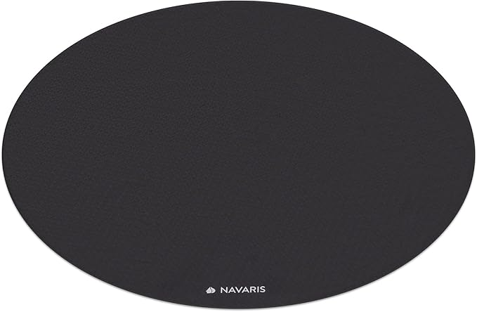 Navaris Round Yoga Mat - 47" Diameter Circular Exercise Mat 1/4" Thick - Non-Slip Mat for Cardio, Workout, Fitness, Tai Chi, Meditation - Size Small - Bloomnest