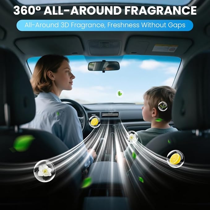 Car Air Freshener Diffuser, Car Perfume Diffusers Vent Clips for Essential Oils, Universal Automotive Fragrance Decoration Accessories Gift - Bloomnest