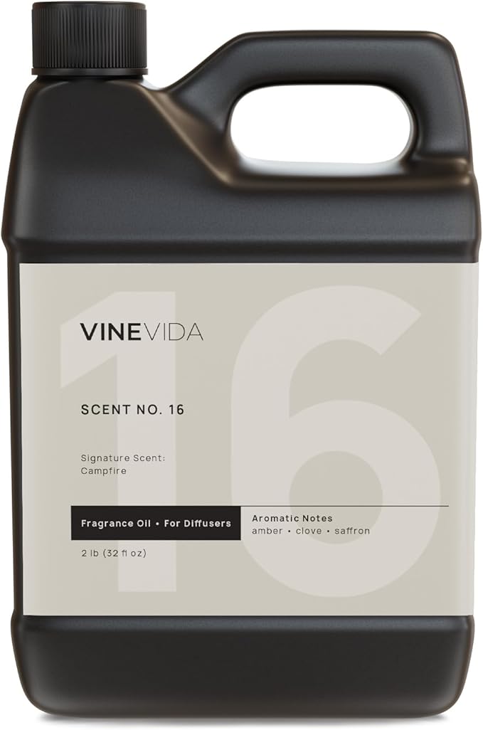 VINEVIDA [32 Fl Oz] Campfire Fragrance Oil for Cold Air Diffusers, Essential Oils for Diffuser Oil Refill & Air Freshener Room Spray - Bloomnest
