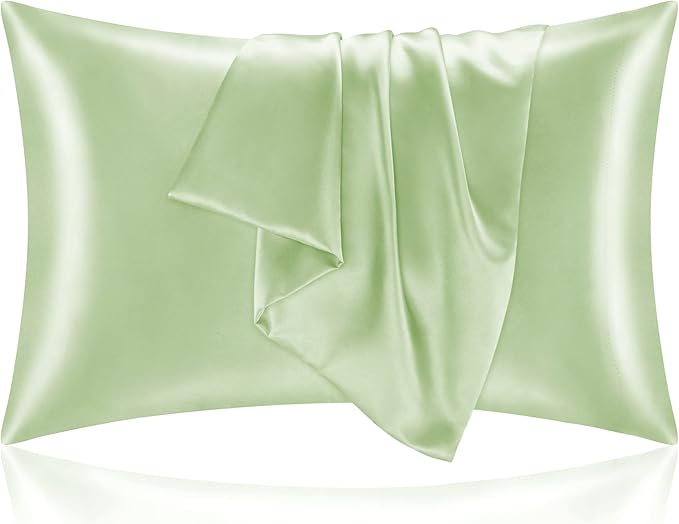 BEDELITE Satin Pillowcase for Hair and Skin, Super Soft and Cooling Similar to Silk Pillow Cases 2 Pack with Envelope Closure, Gift for Women Men(20"x40" King Size, Gleam) - Bloomnest