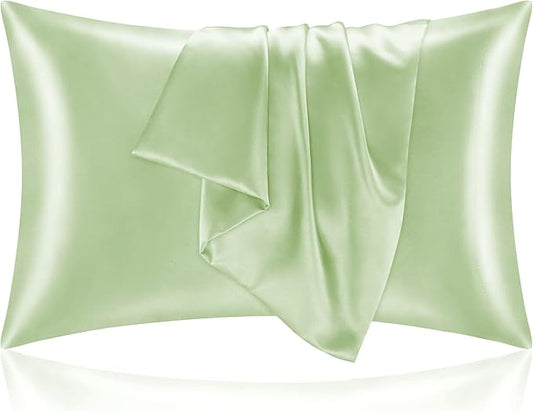 BEDELITE Satin Pillowcase for Hair and Skin, Super Soft and Cooling Similar to Silk Pillow Cases 2 Pack with Envelope Closure, Gift for Women Men(20"x36" King Size, Gleam) - Bloomnest
