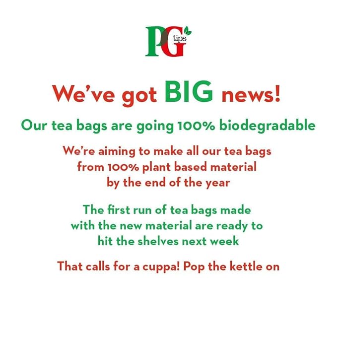 PG Tips One Cup Original Tea Bags (Pack of 1, Total 1100 Tea Bags) - Bloomnest