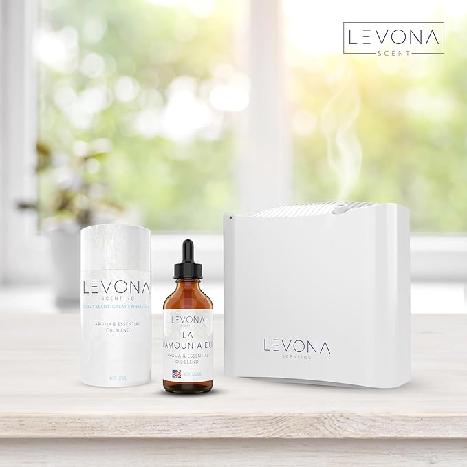 Levona Scent Essential Oils - Scents for Home, Hotel & Office Use - Perfect for Home Diffuser & Humidifiers - Aroma Fragrance Oil, Ideal for Massage, Relaxation, and Spa - La Mamounia Dup, 120ml LEVONASCENT