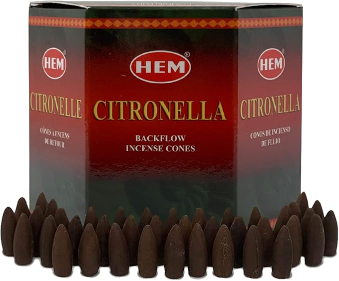Citronella Backflow Incense Cones for Waterfall Aromatic Smoke Fountain Haze Falls