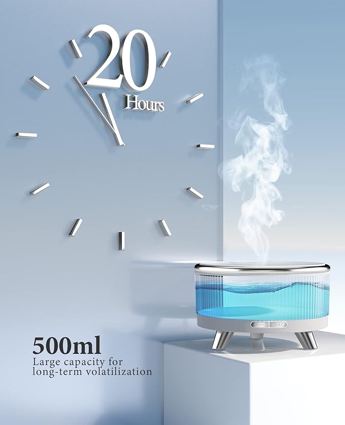 Diffusers for Essential Oils Large Room, 500ml Aromatherapy Diffuser，7 Colors Changed - Bloomnest