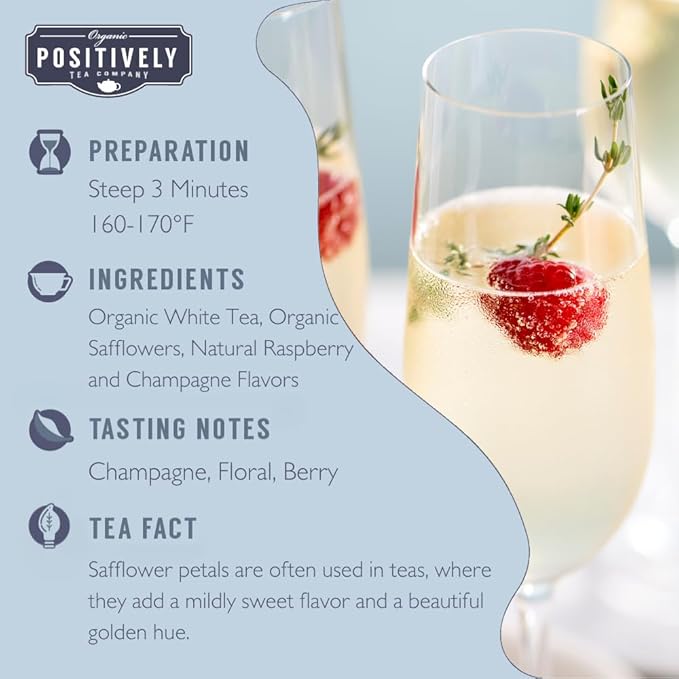 Organic Positively Tea Company, White Tea Sampler, Loose Leaf, 4 Ounce, 3 Pack - Bloomnest