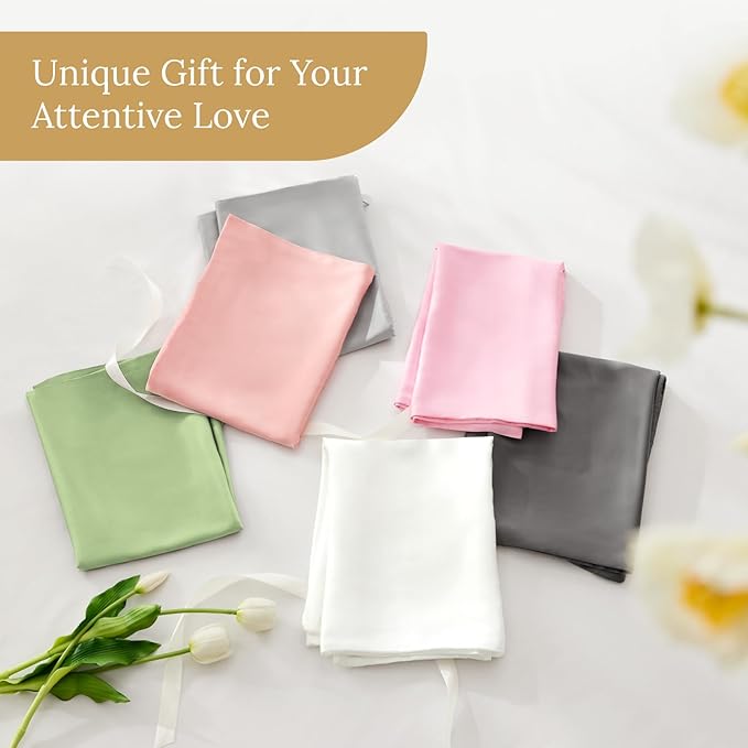 INFIIXSO Mulberry Silk Pillowcase for Hair and Skin, Silk Pillow Cases King Size with Hidden Zipper 20x40 Inches, Extraordinary Smooth and Soft Cooling Pillow Cases for Hot Sleepers(Coral, 1 Pack) - Bloomnest