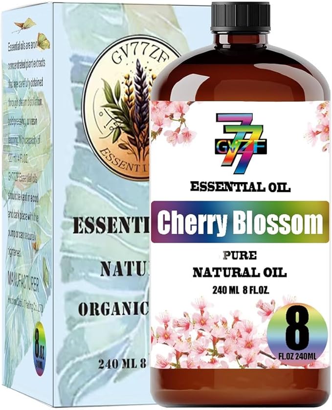 Cherry Blossom Essential Oil (8 oz / 240 ml) – Cherry Blossom Oils for diffusers, humidifiers, Home Baths, Cleaning Products, Yoga, DIY Soaps and DIY Scented Candles - Bloomnest