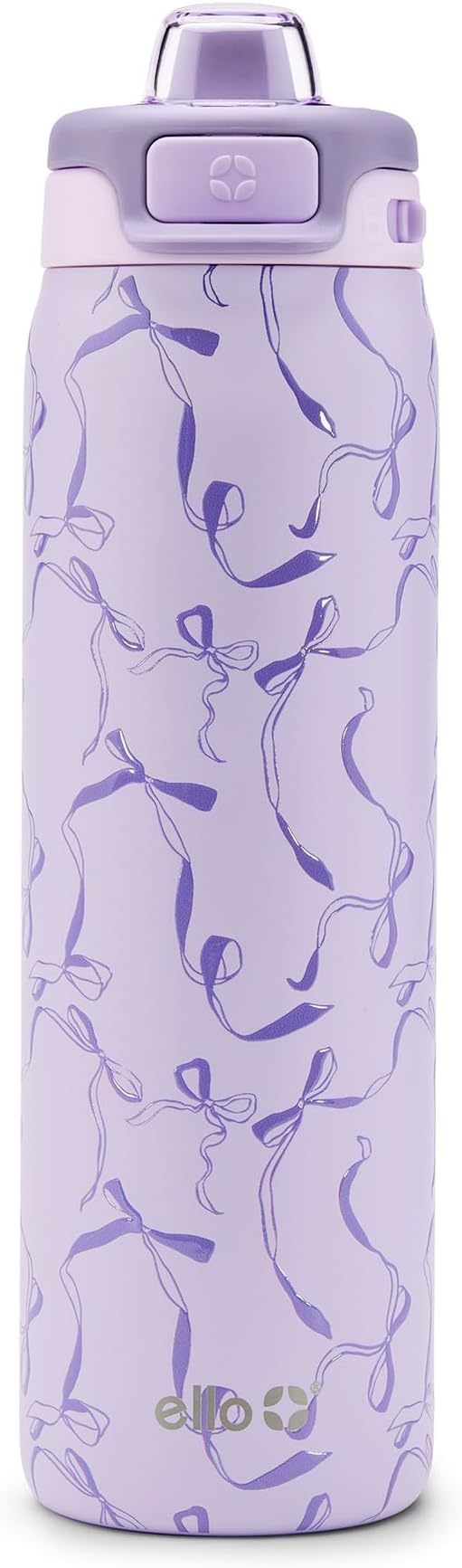 Ello Pop & Fill Insulated Stainless Steel Water Bottle with Quick Fill Lid, Leakproof Locking, Sip or Chug Spout, BPA-Free, Double Wall Vacuum Insulated for Sports, Travel & School- 22oz / 32oz / 40oz Ello