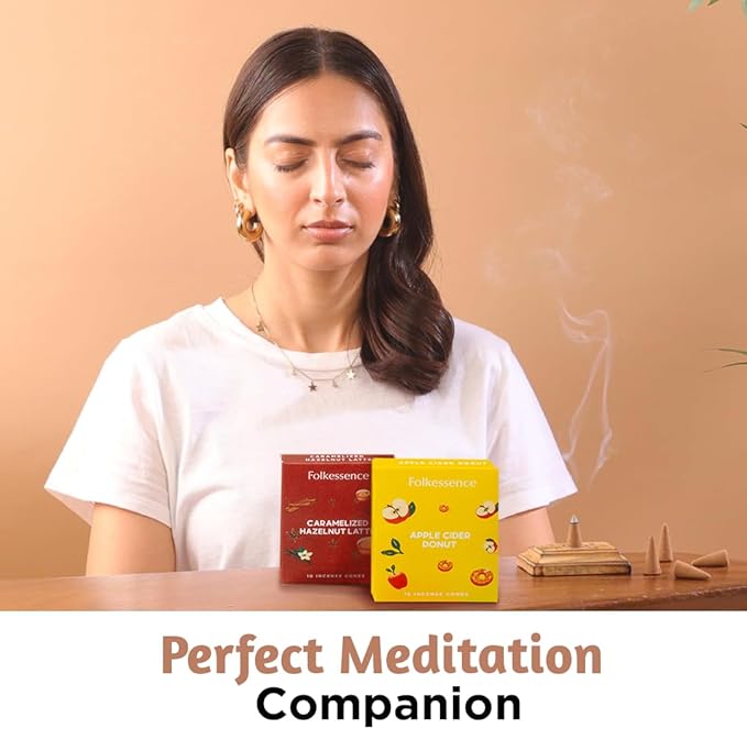 Folkulture Incense Cone Scented | Set of 6 (60) Fall Incense Cones for Relaxation | Pumpkin Spice Inscents or Gingerbread Fall Scents | Inscent Cone Variety Pack for Fall Essentials