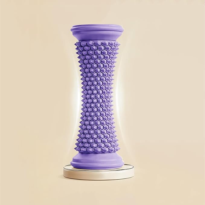 Foot Massager Ball Roller Yoga Roller Muscle Roller Stick for Feet Hand Leg Relaxatio Manual Feet Massager Purple Manual Leg Massagers Purple - Bloomnest