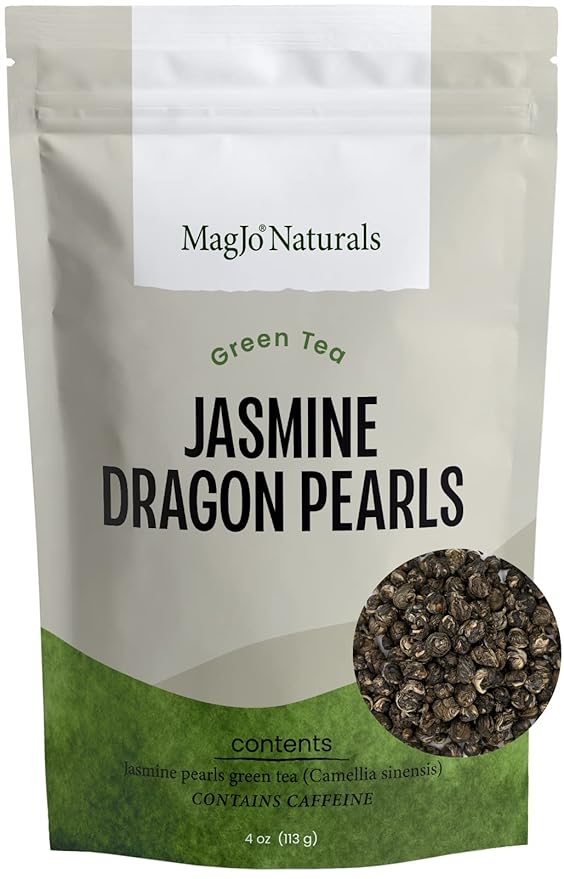 MagJo Jasmine Dragon Pearls, Rolled Green Tea 4 oz - Bloomnest