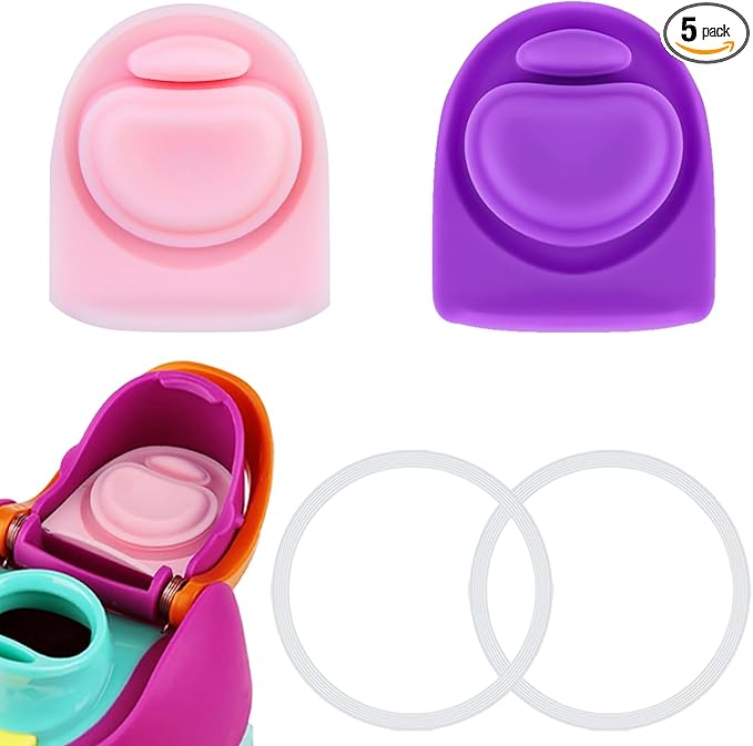 2 Sets Replacement Stopper and O Ring Gasket Compatible with Owala FreeSip 24oz 32oz,Water Bottle Lid Insert Cap Rubber Seal Parts for Owala 16/19/24/32/40oz Mouthpiece Accessories FA1 Frokolla