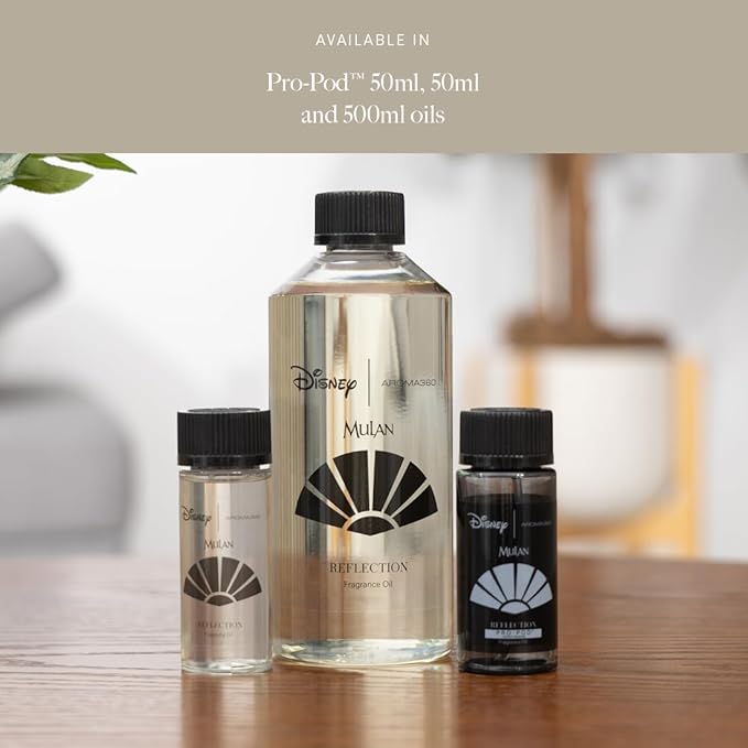 Aroma360 | Disney Reflection Fragrance Oil Blend | Disney Princess Mulan | Luxury Essential Diffuser Oil | Aromatherapy Scent Diffuser Oil | Bergamot, Nutmeg and Jasmine 1.7 fl oz 50mL - Bloomnest