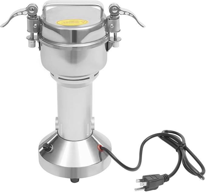 Electric Grain Mill Grinder, 150g/0.33lbs High-speed 28000r/min Food Grinder, 110V 850W Countertop Grain Mill for Dry Spice Herbs Grains Coffee Rice Pepper (150g) - Bloomnest