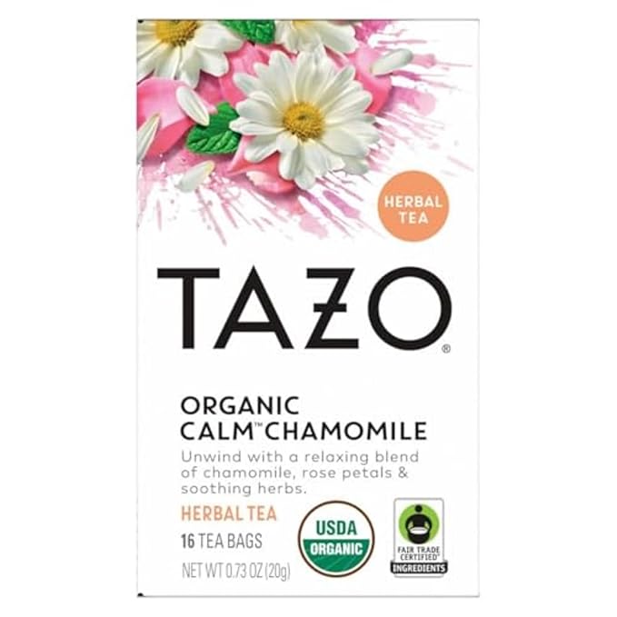 TAZO Calm Chamomile Herbal Tea Bags, Caffeine Free Blend, 16 Total Tea Bags - Bloomnest