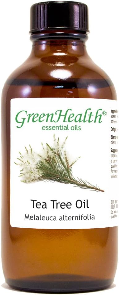 Tea Tree Essential Oil – 4 fl oz – 100% Pure & Undiluted – Natural Aromatherapy & DIY Use – GreenHealth Greenals
