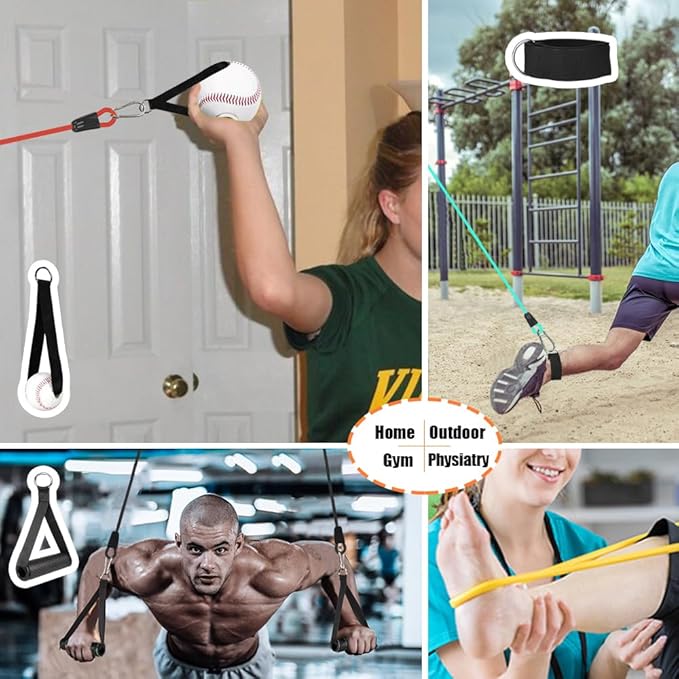 Baseball Resistance Trainer,Training Aid for Baseball Softball Pitchers,Interchangeable Grips to Build Arm Strength,Arm Bands for Baseball Players,Baseball Throwing Trainer,Great to Warm-Up - Bloomnest